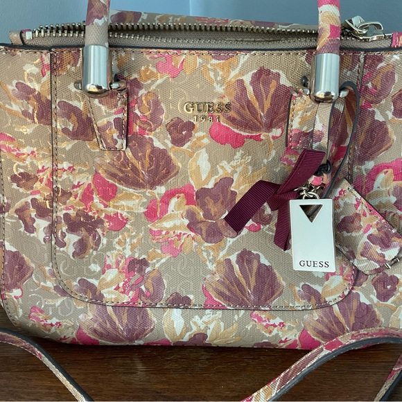Guess Floral Satchel - Picture 4 of 10